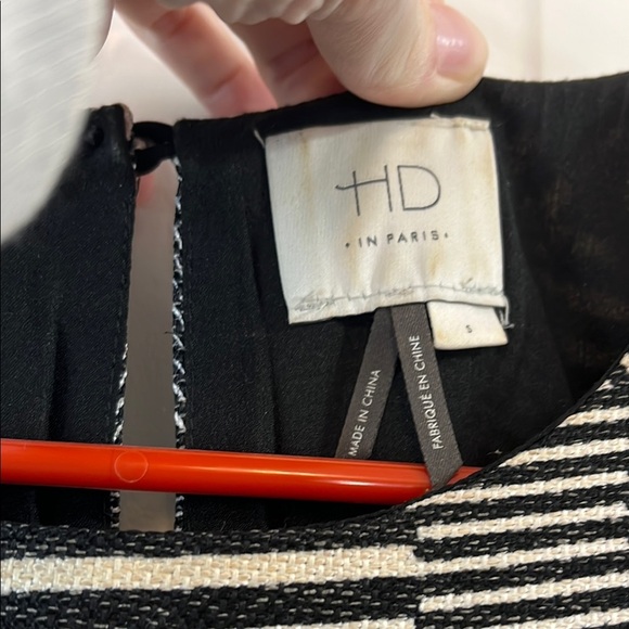 Anthropologie HD in Paris Black and White Geometric Tapestry Tank Top - Sz Small - Picture 3 of 16